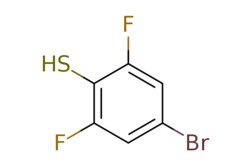 eMolecules​&nbsp;1188368-59-3 | 4-Bromo-2,6-difluorobenzenethiol | Oakwood Chemical | MFCD12026145 | 225.050 | C6H3BrF2S | 0.000 | Fc1cc(Br)cc(F)c1S | 1g | 537688775