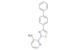 eMolecules​&nbsp;1347815-46-6 | 4-(4-Biphenylyl)-2-(3-methyl-2-pyridyl)thiazole | Oakwood Chemicals | MFCD20265250 | 328.430 | C21H16N2S | 0.000 | Cc1cccnc1-c1nc(cs1)-c1ccc(cc1)-c1ccccc1 | 250mg | 480147607