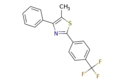 eMolecules​&nbsp;1858251-30-5 | 5-Methyl-4-phenyl-2-(trifluoromethylphenyl)-thiazole | Oakwood Chemicals | MFCD22682926 | 319.350 | C17H12F3NS | 97.000 | Cc1sc(nc1-c1ccccc1)-c1ccc(cc1)C(F)(F)F | 1g | 480147683