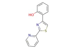 eMolecules​&nbsp;1965304-73-7 | 2-(2-Pyridyl)-4-(2-hydroxyphenyl)thiazole | Oakwood Chemical | MFCD28166215 | 254.310 | C14H10N2OS | 97.000 | Oc1ccccc1-c1csc(n1)-c1ccccn1 | 5g | 537706222
