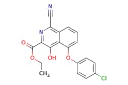 eMolecules​ Ethyl 5-(4-chlorophenoxy)-1-cyano-4-hydroxyisoquinoline-3-carboxylate
