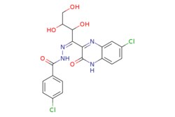 eMolecules​ 4-Chloro-N'-[1-(7-chloro-3-oxo-3,4-dihydroquinoxalin-2-yl)-2,3,4-trihydroxybutylidene]benzohydrazide