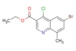 eMolecules​&nbsp;3-Quinolinecarboxylic acid, 6-bromo-4-chloro-8-methyl-, ethyl ester | 1016780-82-7 | MFCD09933645 | 1g