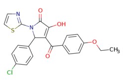 eMolecules​ 5-(4-Chlorophenyl)-4-(4-ethoxybenzoyl)-1,5-dihydro-3-hydroxy-1-(2-thiazolyl)-2H-pyrrol-2-one