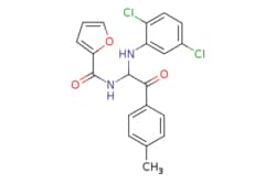 eMolecules​ N-[1-[(2,5-dichlorophenyl)amino]-2-(4-methylphenyl)-2-oxoethyl]-2-furancarboxamide