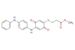 eMolecules​&nbsp;Methyl 3-[(3,6-dioxo-4-{[4-(phenylamino)phenyl]amino}cyclohexa-1,4-dien-1-yl)sulfanyl]propanoate | 434343-37-0 | MFCD03273474 | 100mg