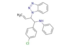 eMolecules​ N-[2-(1H-1,2,3-Benzotriazol-1-yl)-1-(4-chlorophenyl)but-3-en-1-yl]aniline