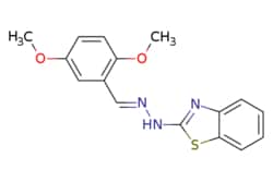 eMolecules​ 2-[2-[(2,5-Dimethoxyphenyl)methylidene]hydrazin-1-yl]-1,3-benzothiazole
