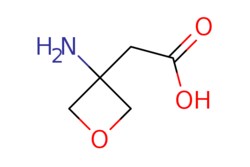 eMolecules​&nbsp;1373923-03-5 | 2-(3-Aminooxetan-3-yl)acetic acid | Apollo Scientific | MFCD22199156 | 131.131 | C5H9NO3 | 0.000 | NC1(CC(O)=O)COC1 | 50mg | 562467084