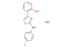 EMOLECULES INC&nbsp;1211182-74-9 | 2-(4-Fluorophenyl)amino-4-(2-hydroxyphenyl)-1,3-thiazole hydrobromide | Apollo Scientific | MFCD08458094 | 367.240 | C15H12BrFN2OS | 97.000 | Br.Oc1ccccc1-c1csc(Nc2ccc(F)cc2)n1 | 1g | 562442766