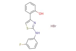 eMolecules​&nbsp;1209843-32-2 | 2-(3-Fluorophenyl)amino-4-(2-hydroxyphenyl)-1,3-thiazole hydrobromide | Apollo Scientific | MFCD08458146 | 367.240 | C15H12BrFN2OS | 97.000 | Br.Oc1ccccc1-c1csc(Nc2cccc(F)c2)n1 | 1g | 562442671