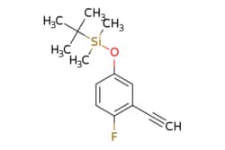 eMolecules​&nbsp;2187435-17-0 | (3-Ethynyl-4-fluorophenoxy)(tert-butyl)dimethylsilane | Apollo Scientific | MFCD31536740 | 250.388 | C14H19FOSi | 95.000 | CC(C)(C)[Si](C)(C)Oc1ccc(F)c(c1)C#C | 250mg | 562446442
