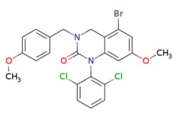 eMolecules​ 5-Bromo-1-(2,6-dichlorophenyl)-7-methoxy-3-[(4-methoxyphenyl)methyl]-4H-quinazolin-2-one