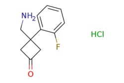 eMolecules​ 3-(Aminomethyl)-3-(2-fluorophenyl)cyclobutan-1-one hydrochloride