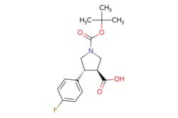 eMolecules​ trans-1-Boc-4-(4-fluoro-phenyl)-pyrrolidine-3-carboxylic acid