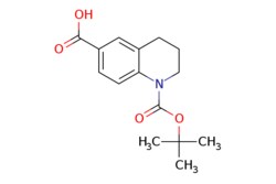 eMolecules​&nbsp;1097161-04-0 | 3,4-Dihydro-2H-quinoline-1,6-dicarboxylic acid 1-tert-butyl ester | J & W PharmLab LLC | MFCD11858572 | 277.320 | C15H19NO4 | 96.000 | CC(C)(C)OC(=O)N1CCCc2cc(ccc12)C(O)=O | 5g | 289356708