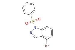 eMolecules​&nbsp;1001415-32-2 | 1-(benzenesulfonyl)-4-bromo-1H-indazole | Pharmablock | MFCD22566216 | 337.190 | C13H9BrN2O2S | 97.000 | Brc1cccc2n(ncc12)S(=O)(=O)c1ccccc1 | 1g | 551134017