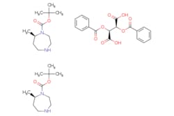 eMolecules​ tert-butyl (7R)-7-methyl-1,4-diazepane-1-carboxylate;hemi((2S,3S)-2,3-dibenzoyloxybutanedioic