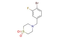 eMolecules​ 4-[(4-bromo-3-fluorophenyl)methyl]-1??-thiomorpholine-1,1-dione