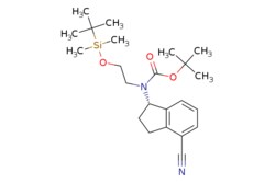 eMolecules​ tert-butyl N-[2-[tert-butyl(dimethyl)silyl]oxyethyl]-N-[(1S)-4-cyanoindan-1-yl]carbamate