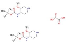 eMolecules​ tert-butyl N-[(3R,4S)-3-methoxy-4-piperidyl]carbamate;hemi(oxalic