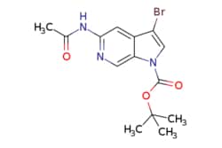 eMolecules​ tert-butyl 5-acetamido-3-bromo-pyrrolo[2,3-c]pyridine-1-carboxylate