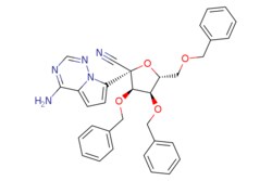 eMolecules​ (2R,3R,4R,5R)-2-(4-aminopyrrolo[2,1-f][1,2,4]triazin-7-yl)-3,4-dibenzyloxy-5-(benzyloxymethyl)tetrahydrofuran-2-carbonitrile