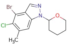 eMolecules​ 4-bromo-5-chloro-6-methyl-1-tetrahydropyran-2-yl-indazole |