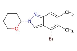 eMolecules​ 4-bromo-5,6-dimethyl-2-tetrahydropyran-2-yl-indazole | | |