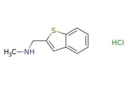 eMolecules​&nbsp;849776-43-8 | N-(1-Benzothien-2-ylmethyl)-N-methylamine hydrochloride | Apollo Scientific | MFCD03306023 | 213.720 | C10H12ClNS | 95.000 | Cl.CNCc1cc2ccccc2s1 | 1g | 562442273