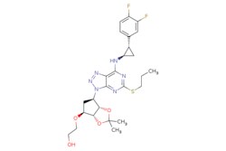 eMolecules​ 2-(((3aR,4S,6R,6aS)-6-(7-(((1R,2S)-2-(3,4-Difluorophenyl)cyclopropyl)amino)-5-(propylthio)-3H-[1,2,3]triazolo[4,5-d]pyrimidin-3-yl)-2,2-dimethyltetrahydro-3aH-cyclopenta[d][1,3]dioxol-4-yl)oxy)ethanol