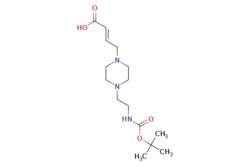 eMolecules​ 2-Butenoic acid, 4-[4-[2-[[(1,1-dimethylethoxy)carbonyl]amino]ethyl]-1-piperazinyl]-