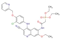 eMolecules​ Diethyl (2-((4-((3-chloro-4-(pyridin-2-ylmethoxy)phenyl)amino)-3-cyano-7-ethoxyquinolin-6-yl)amino)-2-oxoethyl)phosphonate