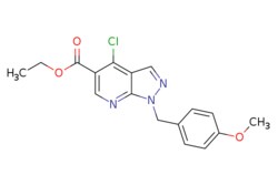 eMolecules​ Ethyl 4-chloro-1-(4-methoxybenzyl)-1H-pyrazolo[3,4-b]pyridine-5-carboxylate