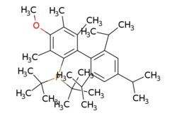 eMolecules​ 2-Di-t-butylphosphino-4-methoxy-3,5,6-trimethyl-2',4',6'-tri-i-propyl)-1,1'-biphenyl, min. 98% [~1:1 mixture with regioisomer, 2-Di-t-butylphosphino-5-methoxy-3,4,6-trimethyl-2',4',6'-tri-i-propylbiphenyl] | 1359986-21-2 | MFCD22666028 | 5g
