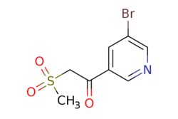 eMolecules​ 1-(5-Bromopyridin-3-yl)-2-methylsulfonyl-ethanone | 386715-50-0
