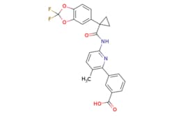 eMolecules​&nbsp;3-(6-{[1-(2,2-Difluorobenzo[1,3]dioxol-5-yl)cyclopropanecarbonyl]-amino}-3-methyl-pyridin-2-yl)benzoic acid | 936727-05-8 | MFCD16659051 | 1g