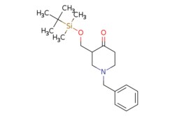 eMolecules​&nbsp;325486-37-1 | 3-[[[(1,1-DIMETHYLETHYL)DIMETHYLSILYL]OXY]METHYL]-1-(PHENYLMETHYL)-4-PIPERIDINONE | AstaTech | MFCD09065031 | 333.547 | C19H31NO2Si | 95.000 | CC(C)(C)[Si](C)(C)OCC1CN(Cc2ccccc2)CCC1=O | 0.5g | 410712736