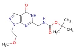 eMolecules​ TERT-BUTYL (1-(2-METHOXYETHYL)-4-OXO-4,5-DIHYDRO-1H-PYRAZOLO[3,4-D]PYRIMIDIN-6-YL)METHYLCARBAMATE