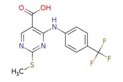 eMolecules​&nbsp;2-(METHYLTHIO)-4-(4-(TRIFLUOROMETHYL)PHENYLAMINO)PYRIMIDINE-5-CARBOXYLIC ACID | 1065075-64-0 | MFCD11100919 | 1g
