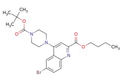eMolecules​ BUTYL 6-BROMO-4-(4-(TERT-BUTOXYCARBONYL)PIPERAZIN-1-YL)QUINOLINE-2-CARBOXYLATE