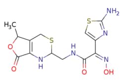 eMolecules​ (Z)-2-(2-Aminothiazol-4-yl)-2-(hydroxyimino)-N-{[(2RS,5RS)-5-methyl-7-oxo-2,4,5,7-tetrahydro-1H-furo[3,4-d][1,3]thiazin-2-yl]methyl}acetamide