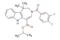 eMolecules​ 629664-81-9 | ISOPROPYL 3-(3,4-DIFLUOROBENZOYL)-1,1-DIMETHYL-1,2,3,6-TETRAHYDROAZEPINO[4,5-B]INDOLE-5-CARBOXYLATE