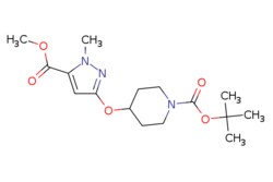 eMolecules​ TERT-BUTYL 4-((5-(METHOXYCARBONYL)-1-METHYL-1H-PYRAZOL-3-YL)OXY)PIPERIDINE-1-CARBOXYLATE