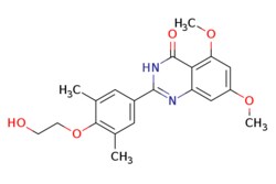 eMolecules​ 2-(4-(2-HYDROXYETHOXY)-3,5-DIMETHYLPHENYL)-5,7-DIMETHOXYQUINAZOLIN-4(3H)-ONE