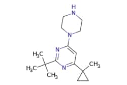eMolecules​ 876028-69-2 | 2-(TERT-BUTYL)-4-(1-METHYLCYCLOPROPYL)-6-(PIPERAZIN-1-YL)PYRIMIDINE