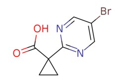 eMolecules​&nbsp;1-(5-BROMOPYRIMIDIN-2-YL)CYCLOPROPANECARBOXYLIC ACID | 1402665-32-0 | MFCD25542017 | 0.25g