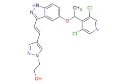eMolecules​ 1254473-85-2 | (E)-2-(4-(2-(5-(1-(3,5-DICHLOROPYRIDIN-4-YL)ETHOXY)-1H-INDAZOL-3-YL)VINYL)-1H-PYRAZOL-1-YL)ETHANOL