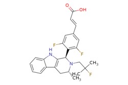 eMolecules​ (E)-3-(3,5-DIFLUORO-4-((1R,3R)-2-(2-FLUORO-2-METHYLPROPYL)-3-METHYL-2,3,4,9-TETRAHYDRO-1H-PYRIDO[3,4-B]INDOL-1-YL)PHENYL)ACRYLIC