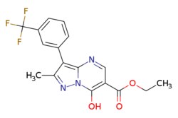 eMolecules​ Ethyl 7-hydroxy-2-methyl-3-[3-(trifluoromethyl)phenyl]pyrazolo[1,5-a]pyrimidine-6-carboxylate